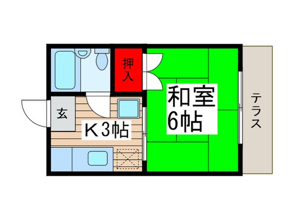 臣司第３ハイツの物件間取画像